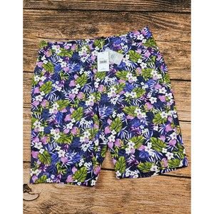 NWT Island Collection Jungle Short Womens 16 Floral Tropical Aloha Hawaiian